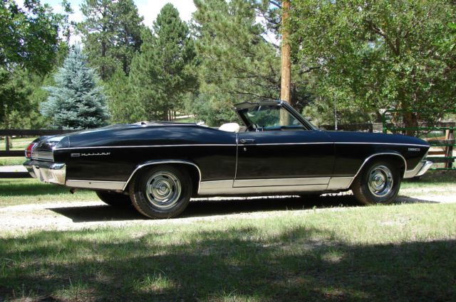 1969 Black Chevrolet Chevelle Convertible