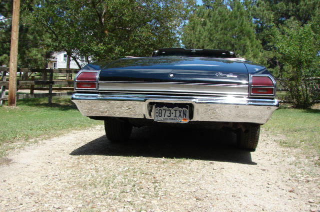 1969 Black Chevrolet Chevelle Convertible