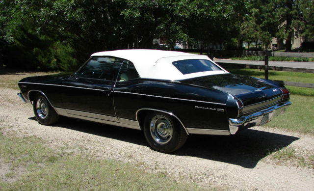 1969 Black Chevrolet Chevelle Convertible