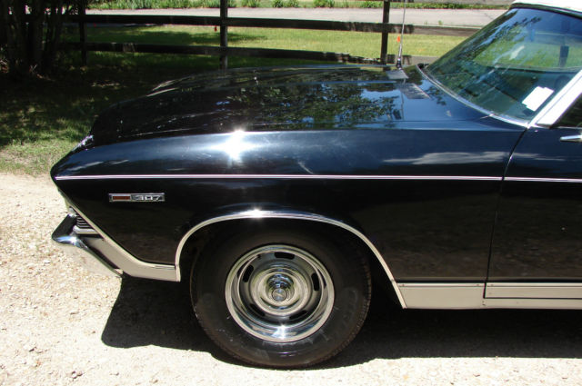 1969 Black Chevrolet Chevelle Convertible