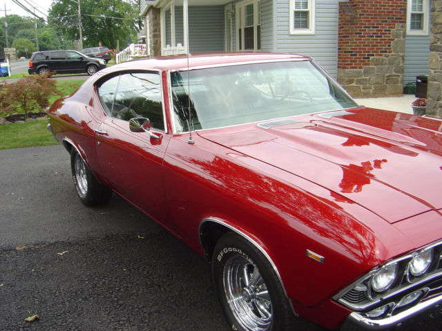 1969 Red Chevrolet Chevelle Coupe