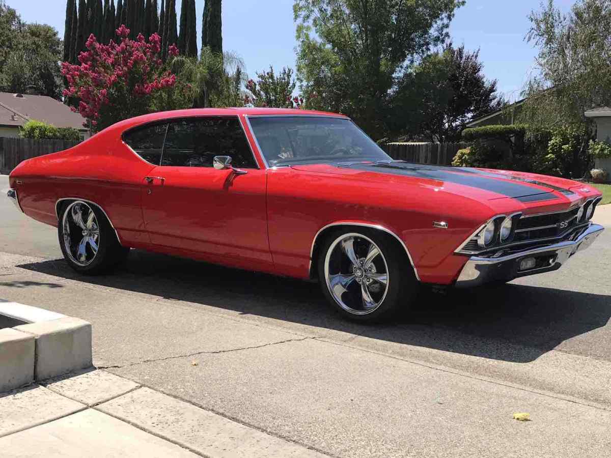 1969 Red Chevrolet Chevelle Coupe Coupe