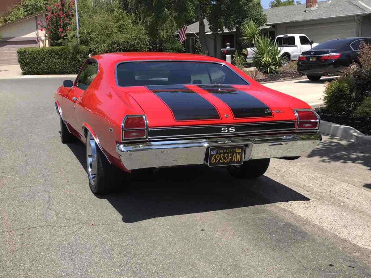 1969 Red Chevrolet Chevelle Coupe Coupe