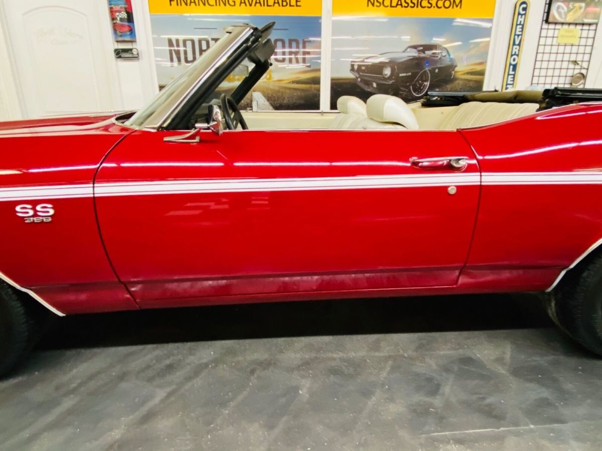 1969 Red Chevrolet Chevelle Convertible