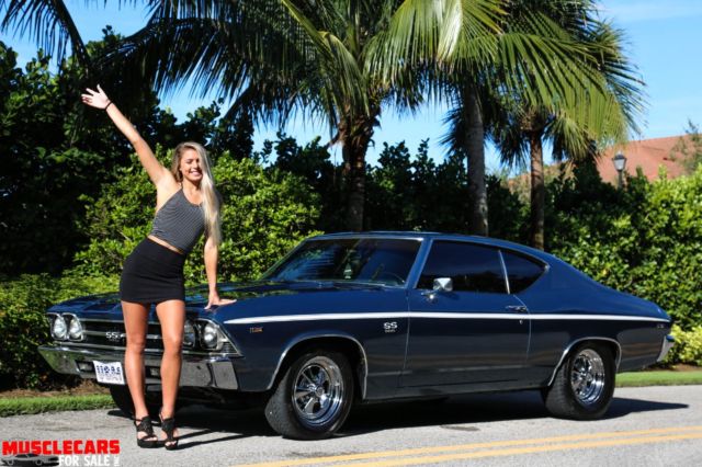 1969 Blue Chevrolet Chevelle Coupe