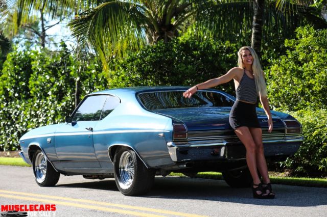 1969 Blue Chevrolet Chevelle Coupe
