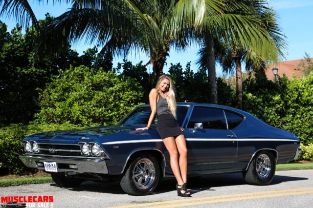 1969 Blue Chevrolet Chevelle Coupe
