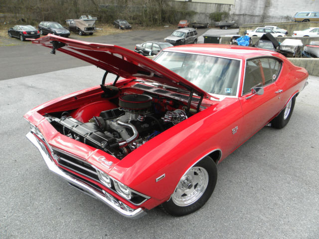 1969 Red Chevrolet Chevelle Coupe