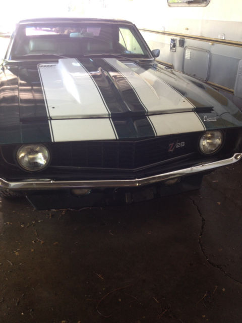 1969 Dark Green Chevrolet Camaro Coupe