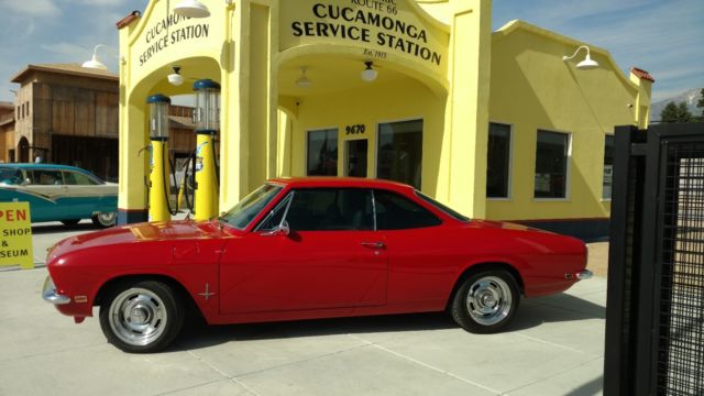1969 Red Chevrolet Corvair Coupe