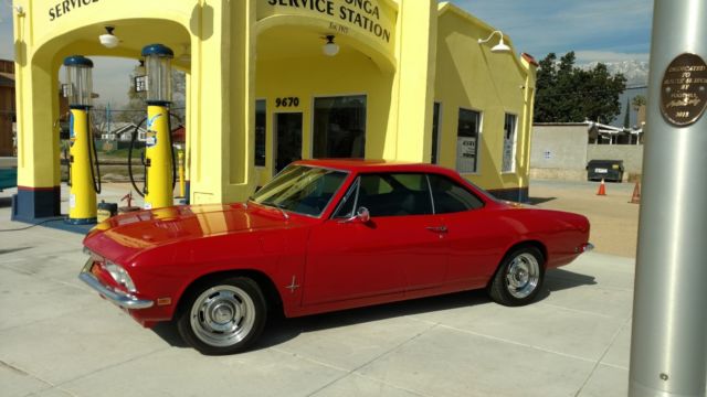 1969 Red Chevrolet Corvair Coupe