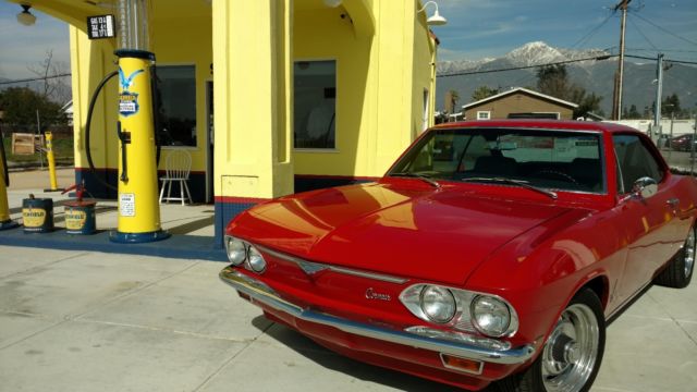 1969 Red Chevrolet Corvair Coupe