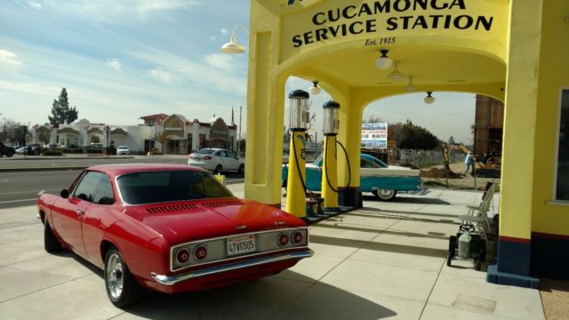 1969 Red Chevrolet Corvair Coupe