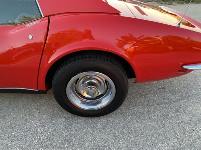 1969 Red Chevrolet Corvette Convertible