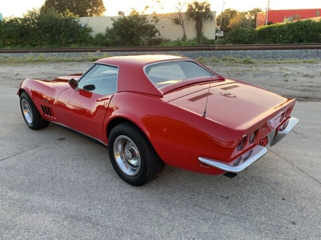 1969 Red Chevrolet Corvette Convertible