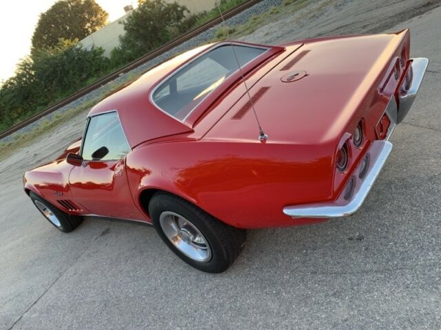 1969 Red Chevrolet Corvette Convertible