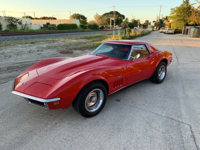 1969 Red Chevrolet Corvette Convertible