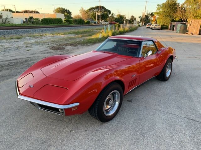 1969 Red Chevrolet Corvette Convertible