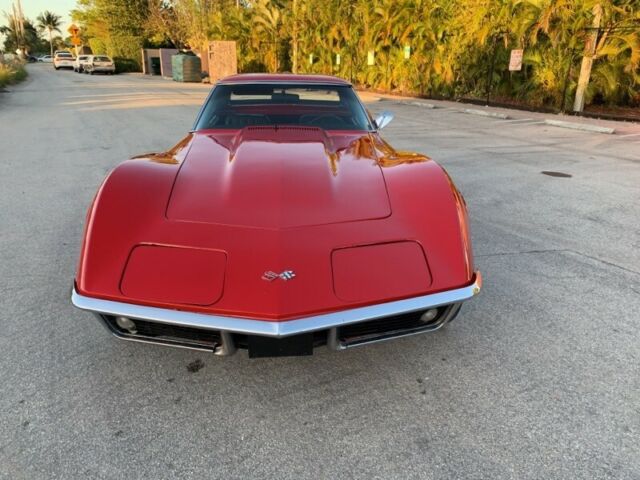 1969 Red Chevrolet Corvette Convertible