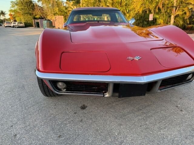 1969 Red Chevrolet Corvette Convertible