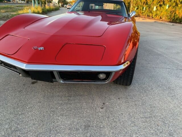 1969 Red Chevrolet Corvette Convertible