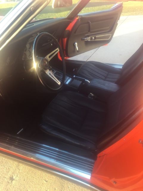 1969 Orange Chevrolet Corvette Coupe