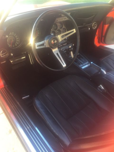 1969 Orange Chevrolet Corvette Coupe