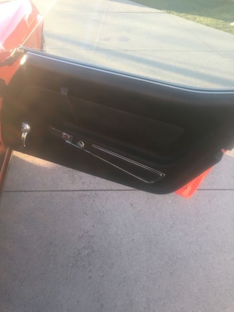 1969 Orange Chevrolet Corvette Coupe