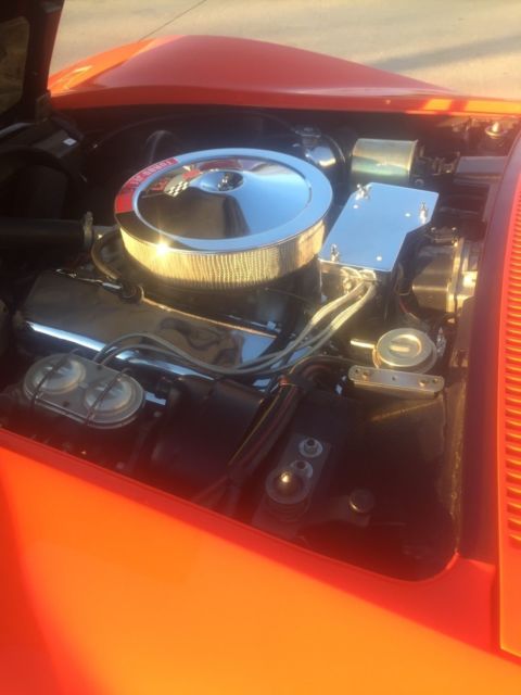 1969 Orange Chevrolet Corvette Coupe