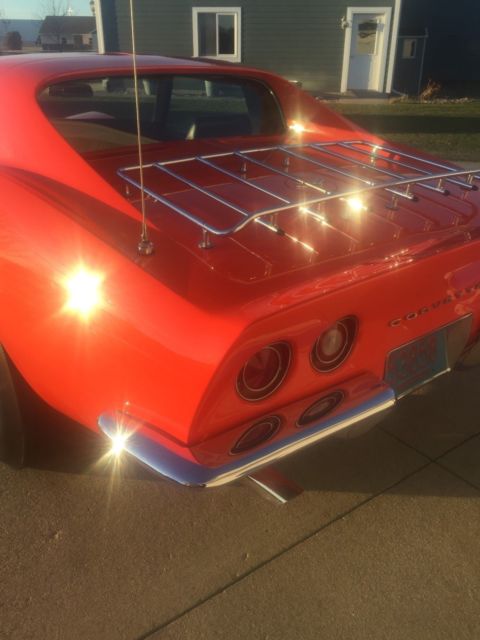 1969 Orange Chevrolet Corvette Coupe