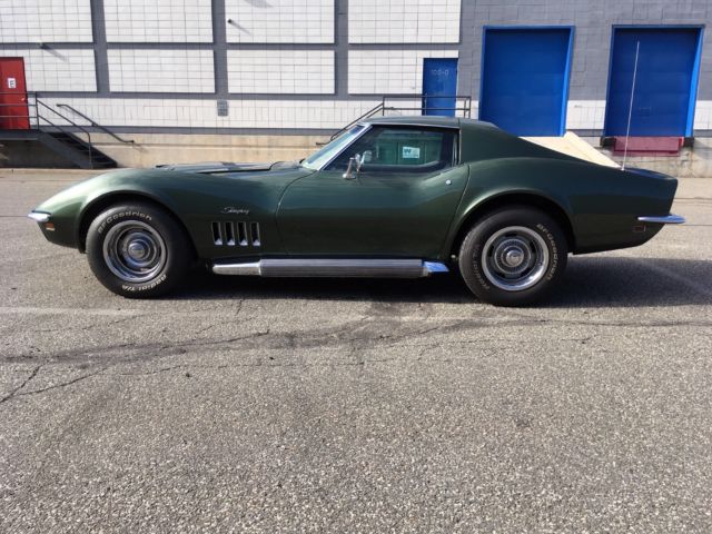 1969 Green Chevrolet Corvette Coupe