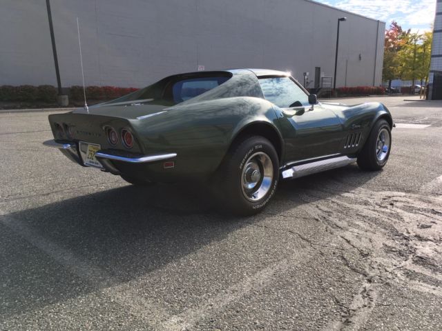 1969 Green Chevrolet Corvette Coupe
