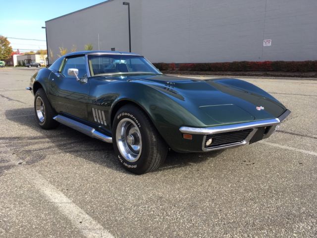 1969 Green Chevrolet Corvette Coupe