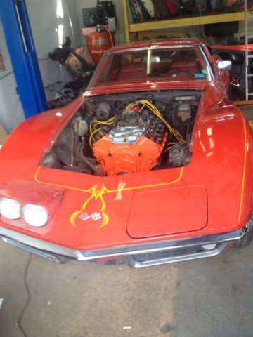 1969 Red Chevrolet Corvette Coupe