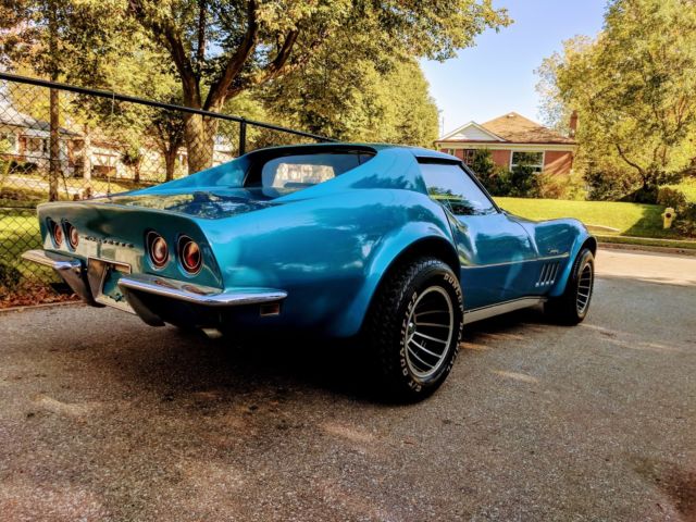 1969 Blue Chevrolet Corvette Coupe