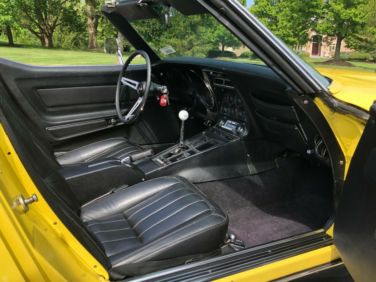 1969 Yellow Chevrolet Corvette Convertible