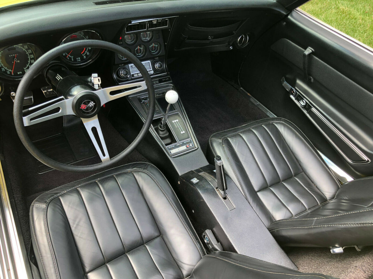 1969 Yellow Chevrolet Corvette Convertible