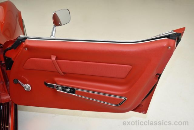 1969 Red Chevrolet Corvette convertible