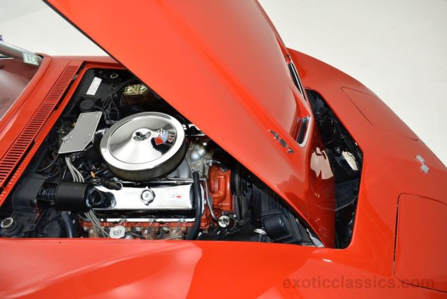 1969 Red Chevrolet Corvette convertible