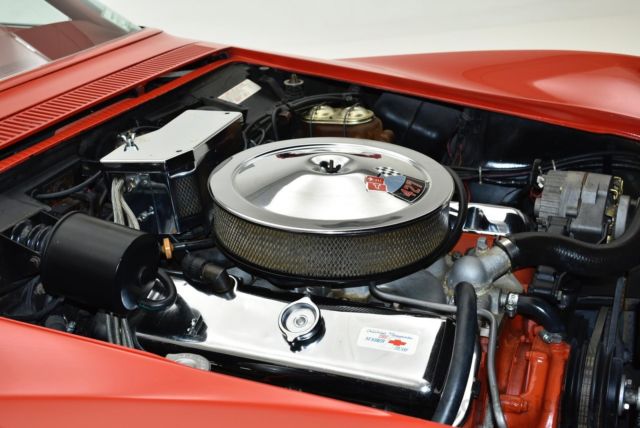 1969 Red Chevrolet Corvette convertible