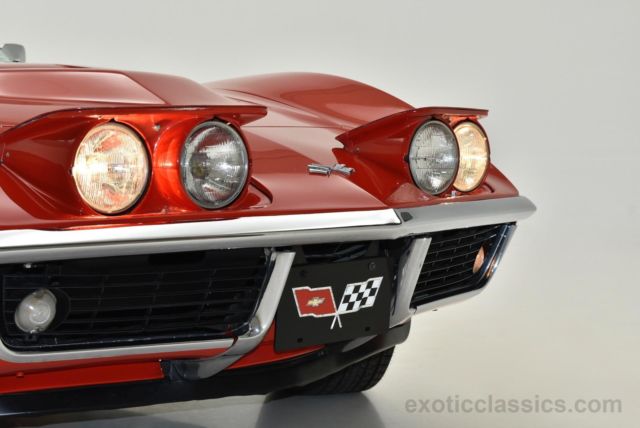 1969 Red Chevrolet Corvette convertible
