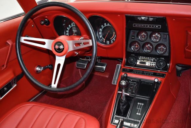 1969 Red Chevrolet Corvette convertible