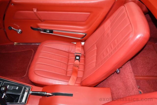 1969 Red Chevrolet Corvette convertible