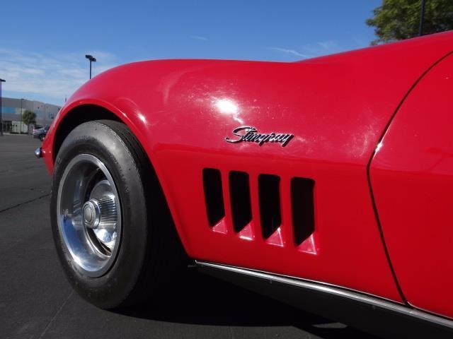 1969 Red Chevrolet Corvette --