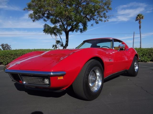 1969 Red Chevrolet Corvette --