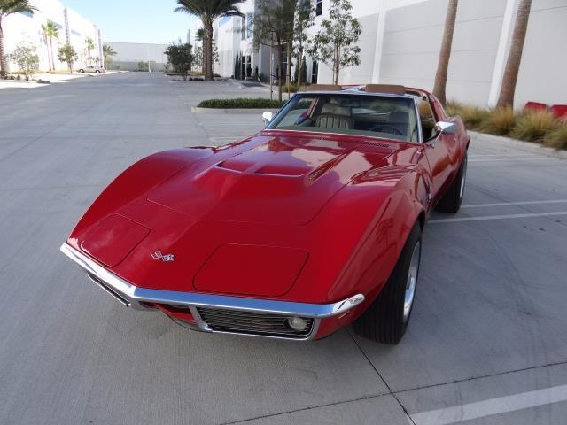 1969 Red Chevrolet Corvette --