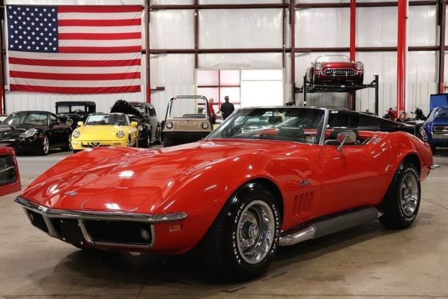 1969 Red Chevrolet Corvette Convertible