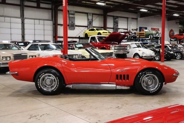 1969 Red Chevrolet Corvette Convertible