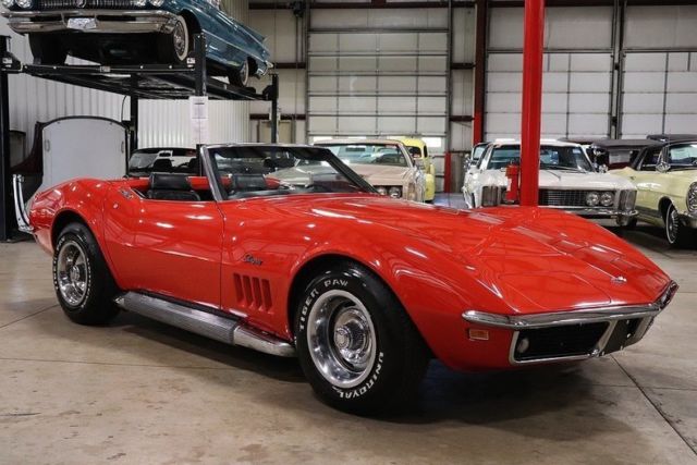 1969 Red Chevrolet Corvette Convertible