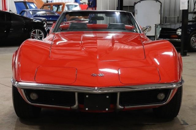 1969 Red Chevrolet Corvette Convertible